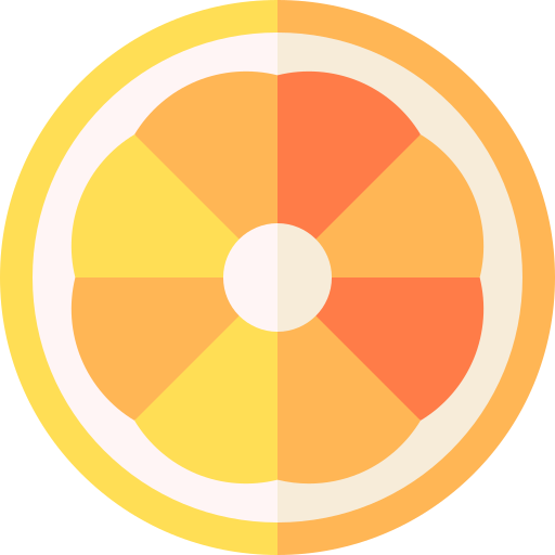 orange Basic Straight Flat icon