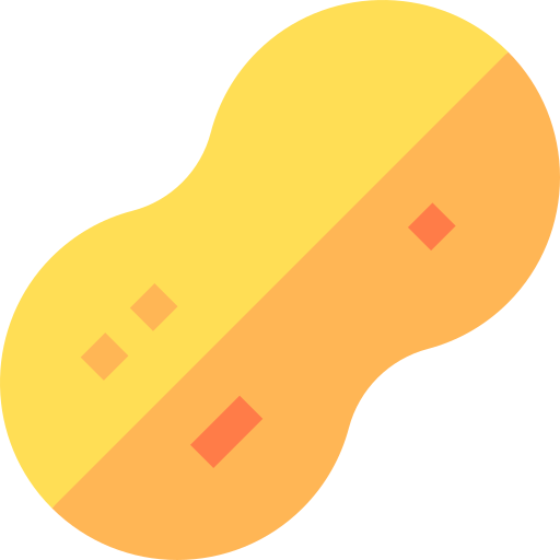 amendoim Basic Straight Flat Ícone