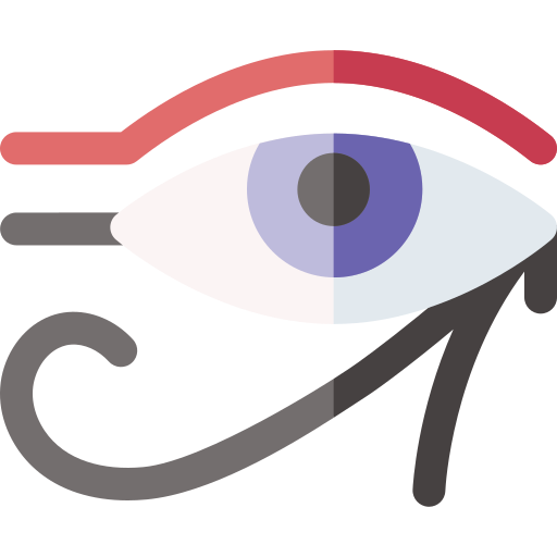 ojo de horus Basic Rounded Flat icono