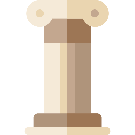 colonne Basic Rounded Flat Icône