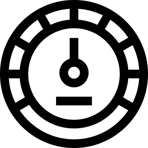 Speedometer Basic Straight Lineal icon