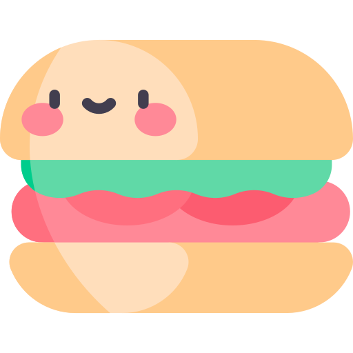 Sandwich Kawaii Flat icon