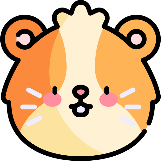 hamster Kawaii Lineal color Icône