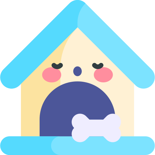 Dog house Kawaii Flat icon
