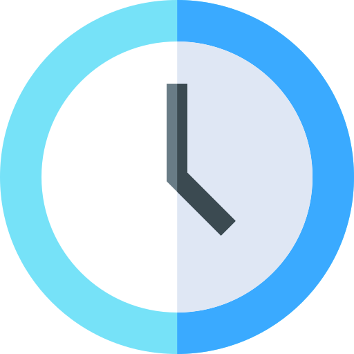 時間 Basic Straight Flat icon