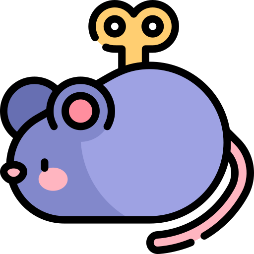 Mouse toy Kawaii Lineal color icon