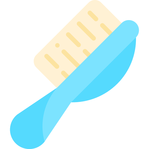 Pet brush Kawaii Flat icon