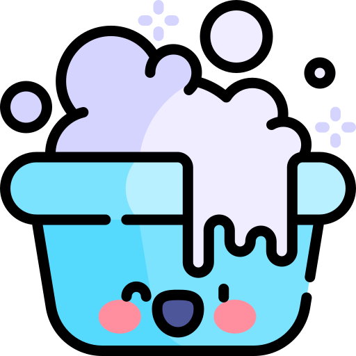 Bathing Kawaii Lineal color icon