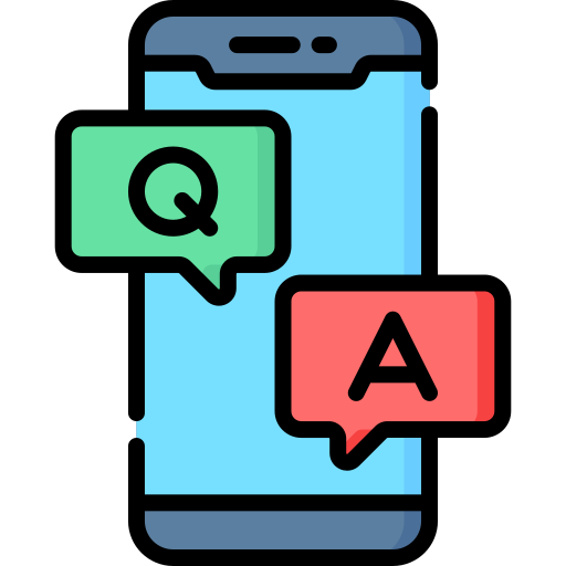 q &amp; a Special Lineal color icon