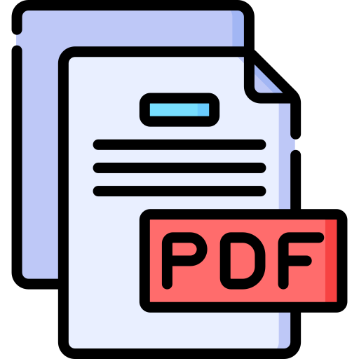 pdf Special Lineal color icon
