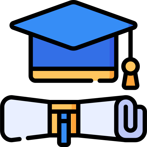 graduación Special Lineal color icono