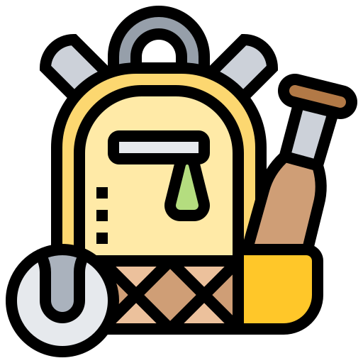 Baseball bag Meticulous Lineal Color icon