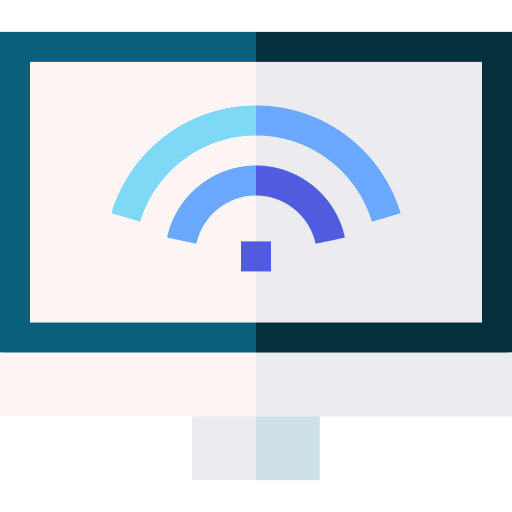 wi-fi Basic Straight Flat Ícone
