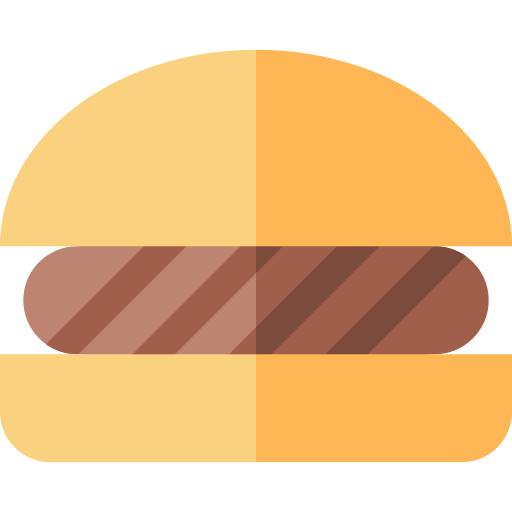 burguer Basic Straight Flat icoon