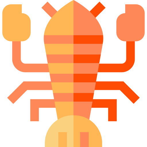 Lobster Basic Straight Flat icon