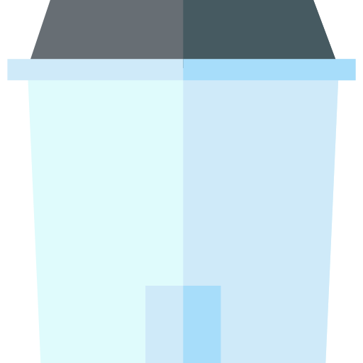 Paper bin Basic Straight Flat icon