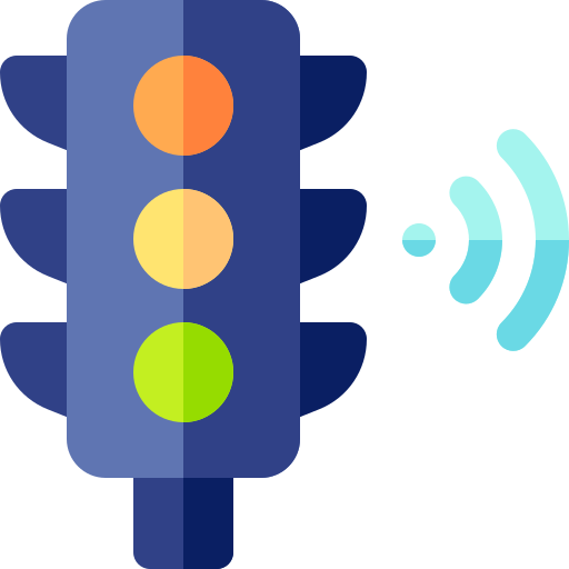 Traffic signal Basic Rounded Flat icon