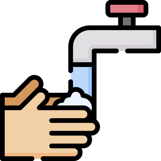 lavarsi le mani Special Lineal color icona