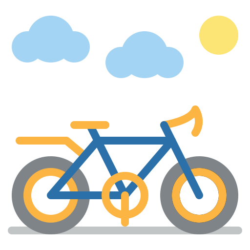 montar en bicicleta Iconixar Flat icono