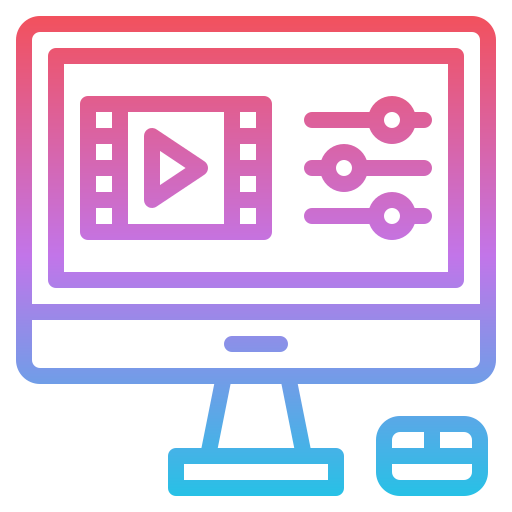 videobearbeitung Iconixar Gradient icon