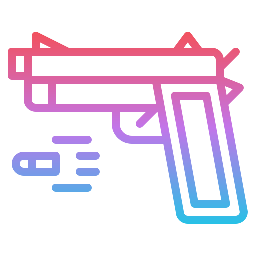 pistolet Iconixar Gradient ikona