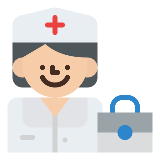 pielęgniarka Iconixar Flat ikona