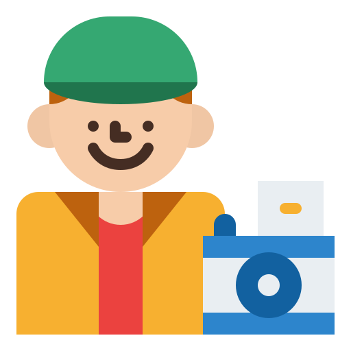 Photographer Iconixar Flat icon