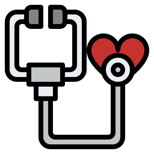 Heart check Iconixar Lineal Color icon