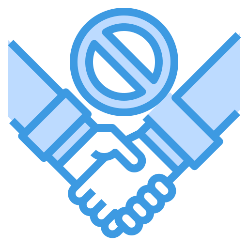 Shake hands itim2101 Blue icon