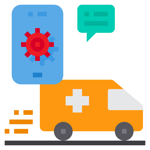 krankenwagen itim2101 Flat icon