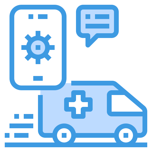krankenwagen itim2101 Blue icon
