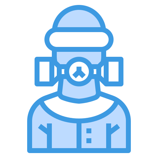 gasmasker itim2101 Blue icoon