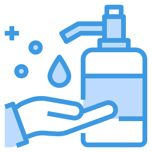 Hand wash itim2101 Blue icon
