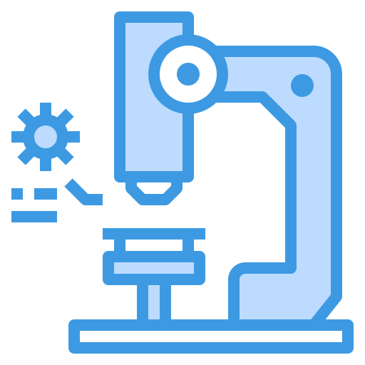 Microscope itim2101 Blue icon