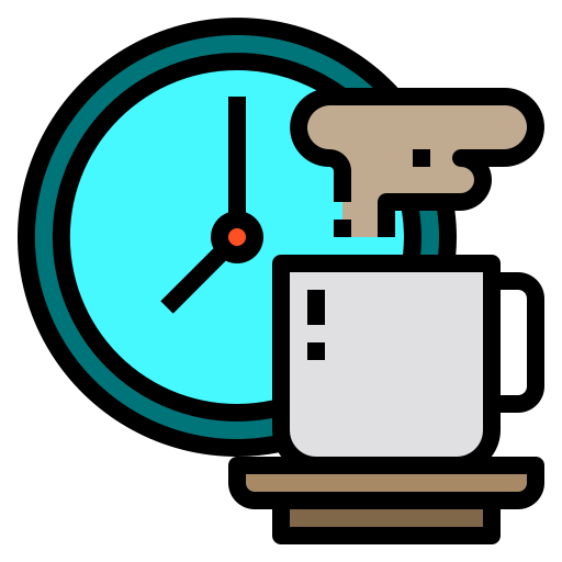 Clock Payungkead Lineal Color icon