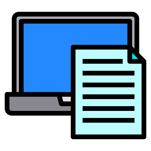 ordenador portátil Payungkead Lineal Color icono