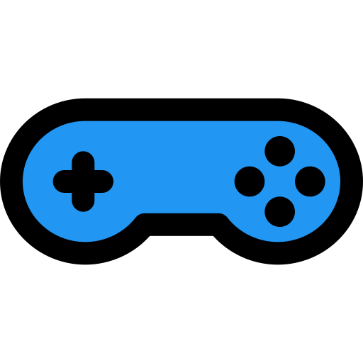 Joystick Pixel Perfect Lineal Color icon