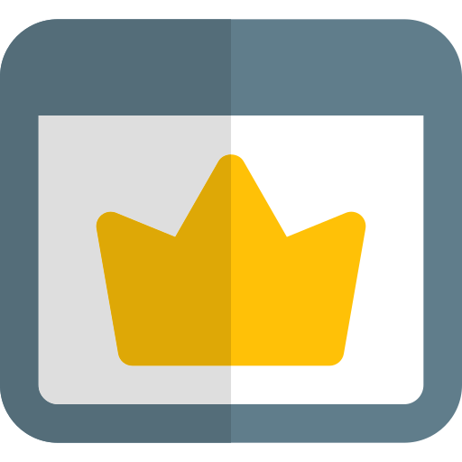 corona Pixel Perfect Flat icono