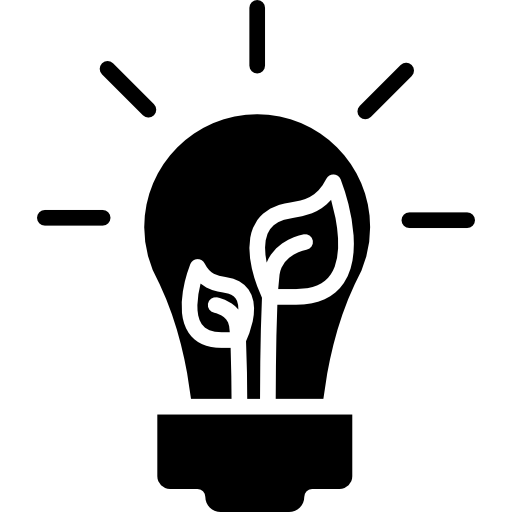 Ecologic light bulb  icon