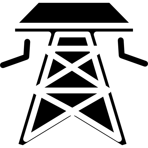 struttura elettrica torre metallica  icona