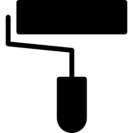 Painting roller outline  icon
