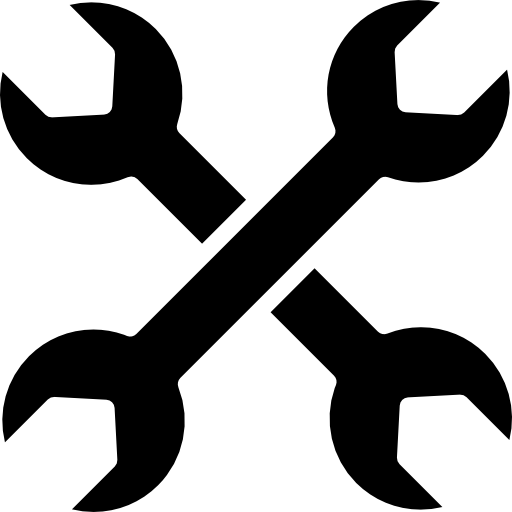 kruis van dubbele steeksleutels  icoon