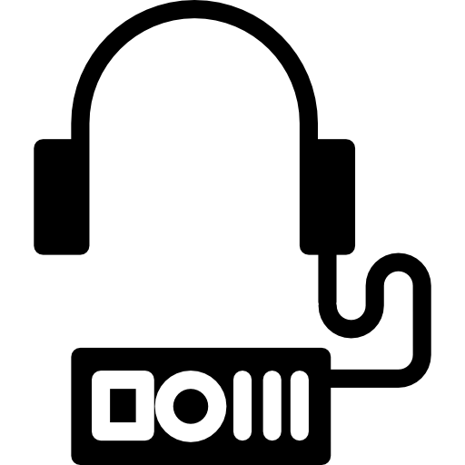Walkman with auriculars  icon