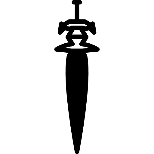 espada en posición vertical  icono