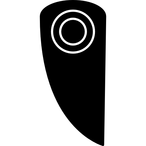 silueta de hoja de cuchillo  icono