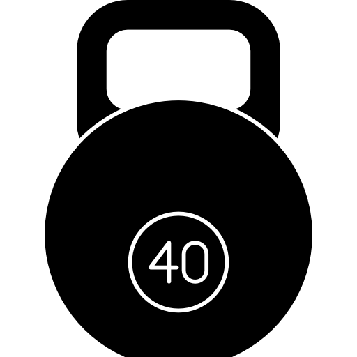 Circular weights with handle  icon