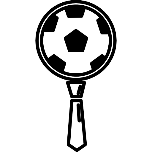 corbata y pelota de futbol  icono