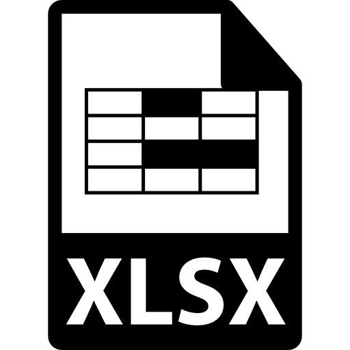 XLSX file format  icon