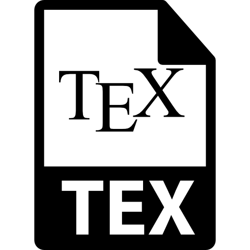 formato de archivo tex  icono