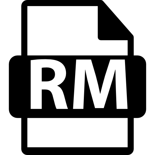 symbole de format de fichier rm  Icône